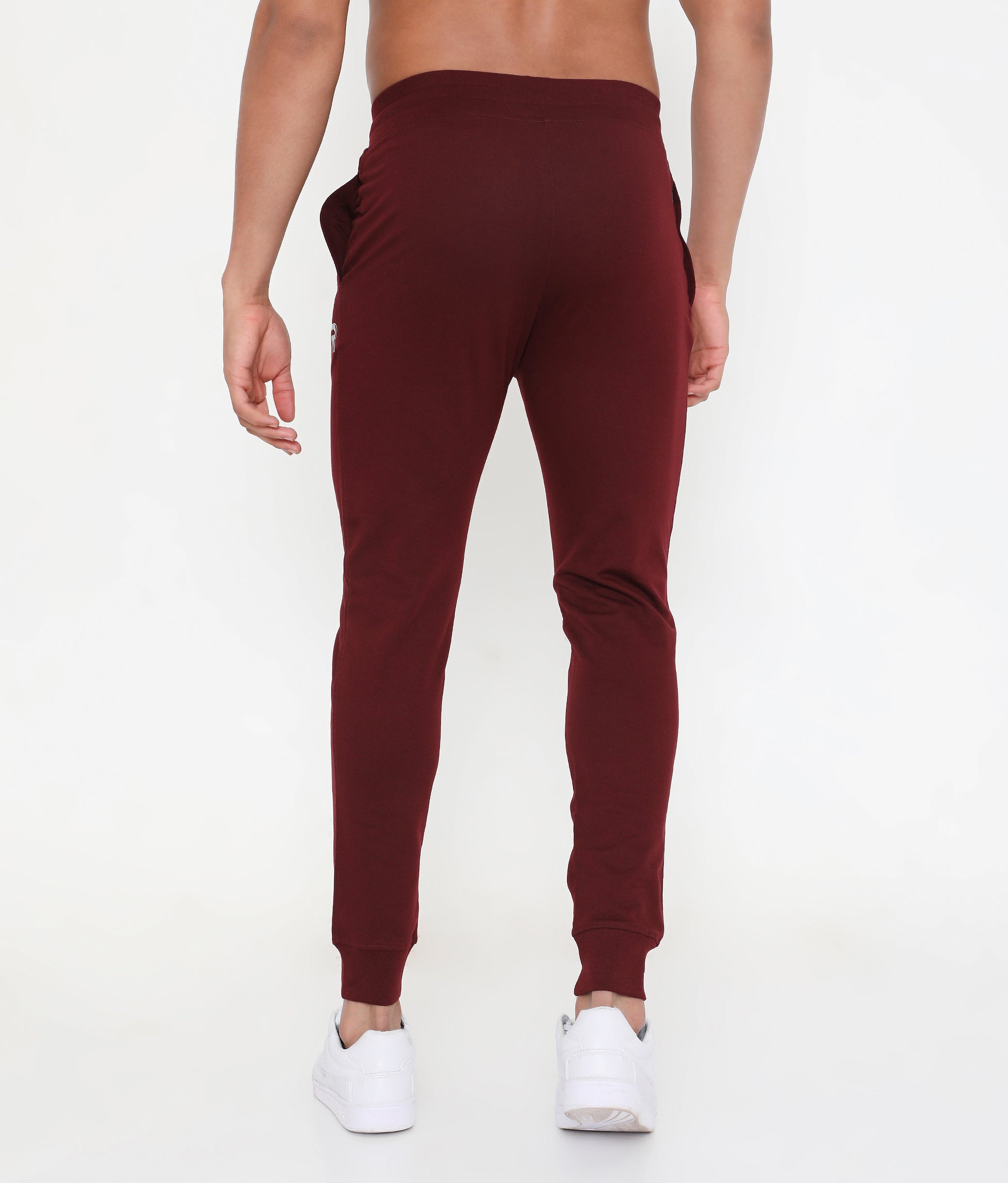 Men 002 Active Cotton Joggers - Maroon