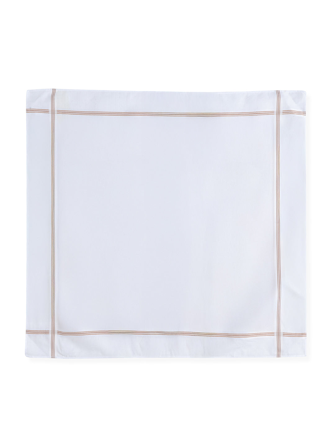 VIP Men's Solid Cotton White Square Classic 02 Handkerchief-Pack of 3