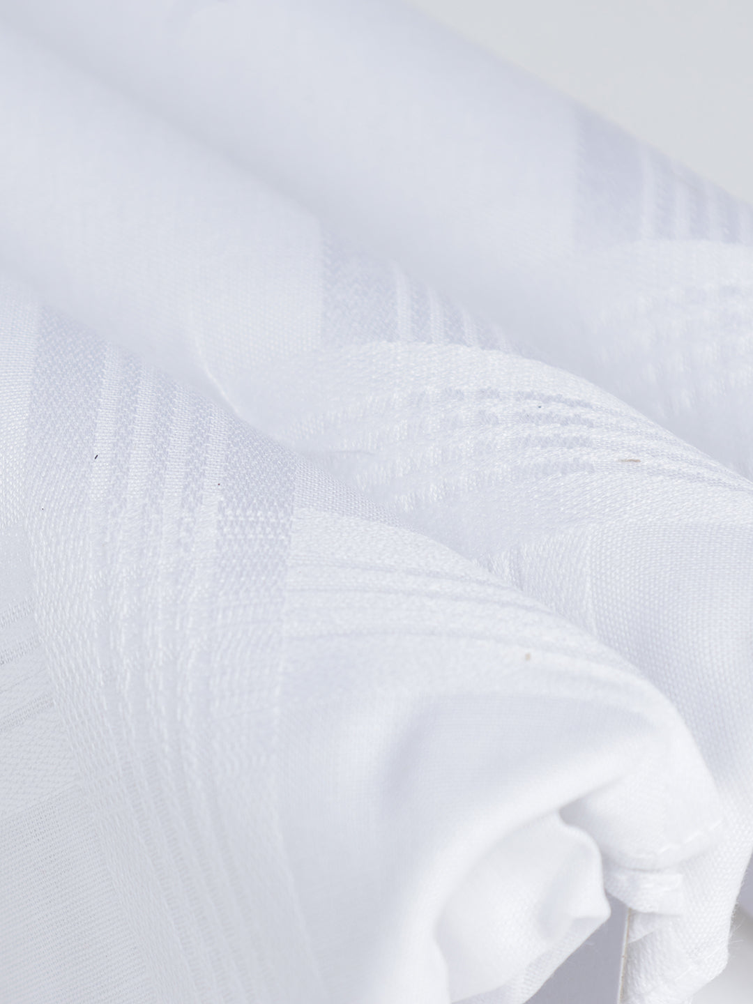 VIP Men's Solid Cotton White Square Premium 01 Handkerchief-Pack of 3