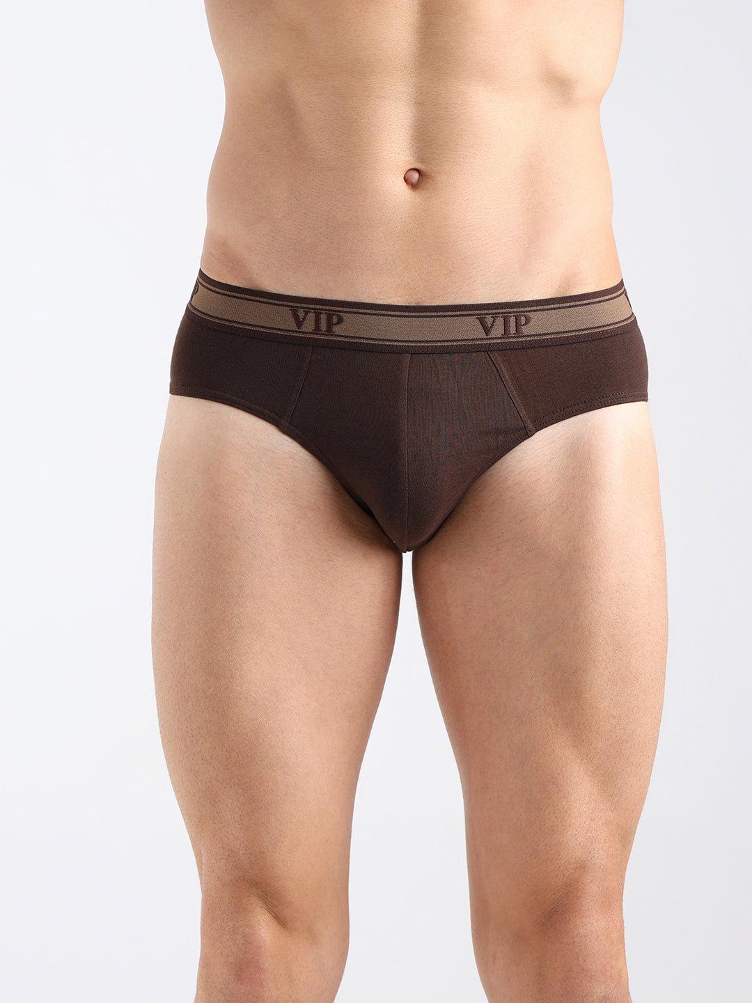 UNIVO Men's Solid Cotton Mid Rise Regular Fit Briefs-Assorted Colours-PO2