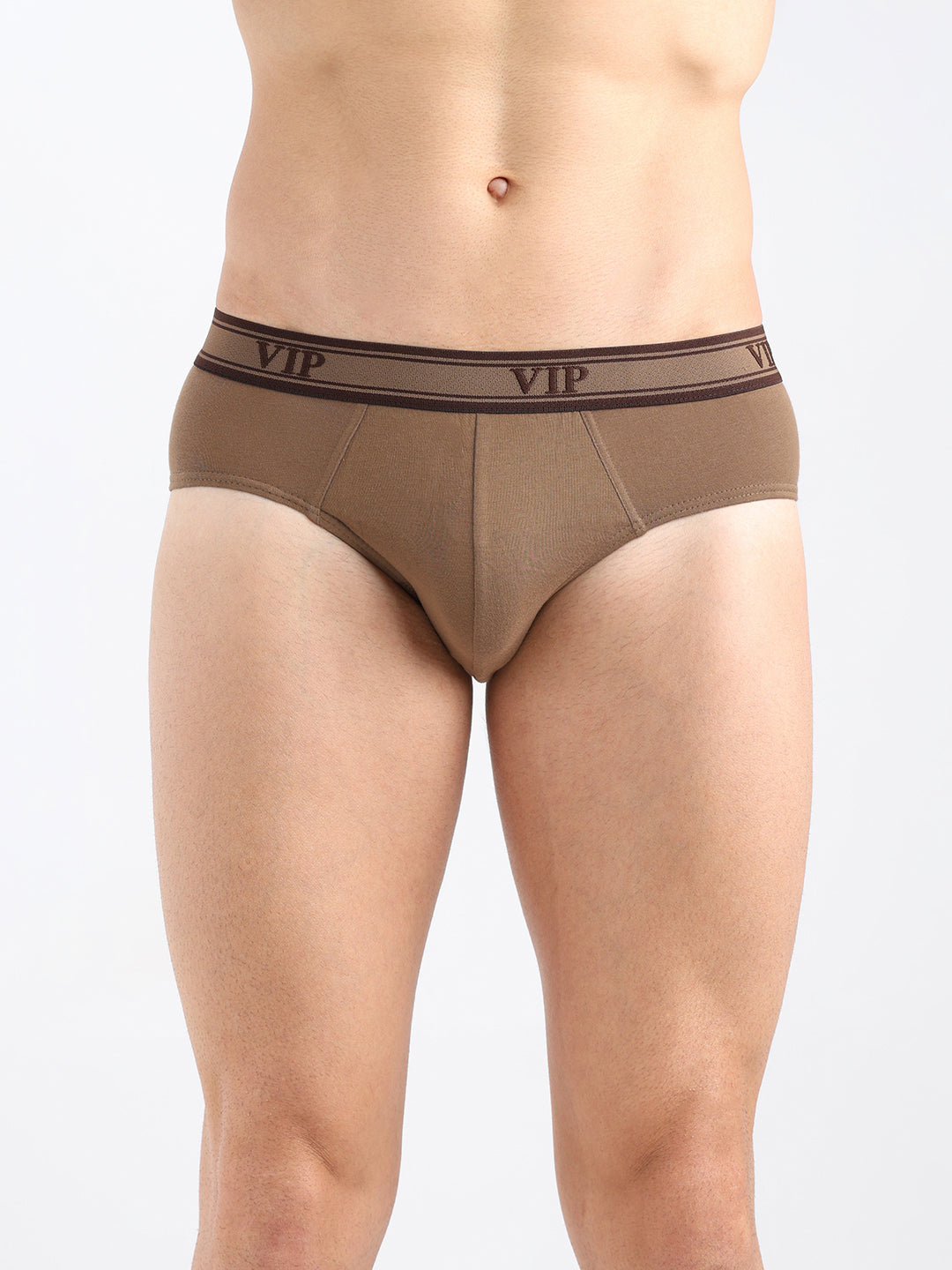 UNIVO Men's Solid Cotton Mid Rise Regular Fit Briefs-Assorted Colours-PO2