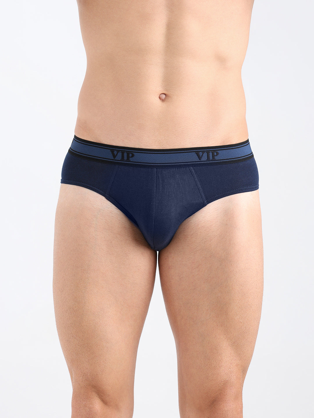 UNIVO Men's Solid Cotton Mid Rise Regular Fit Briefs-Assorted Colours-PO2