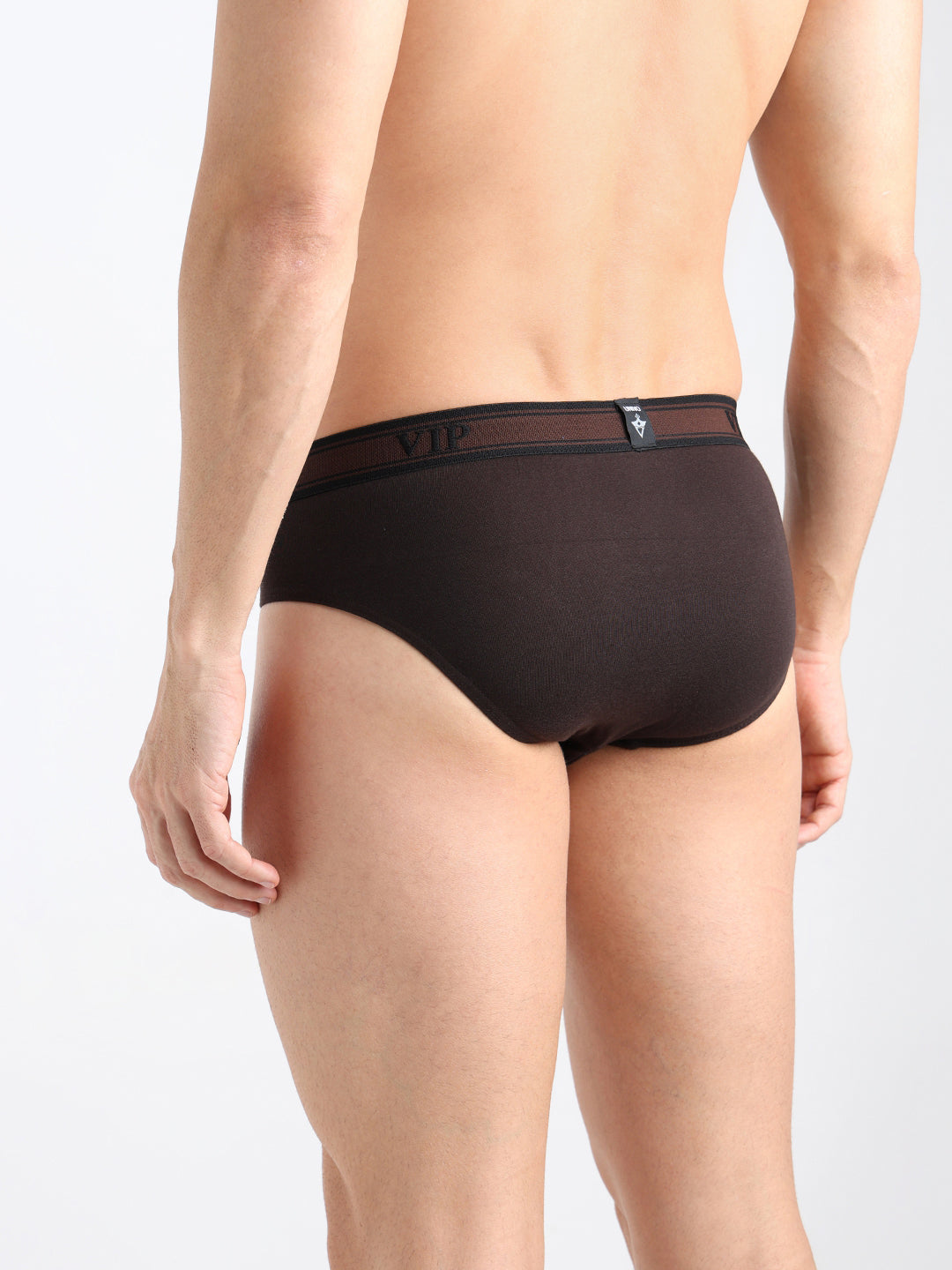 UNIVO Men's Solid Cotton Mid Rise Regular Fit Briefs-Assorted Colours-PO2