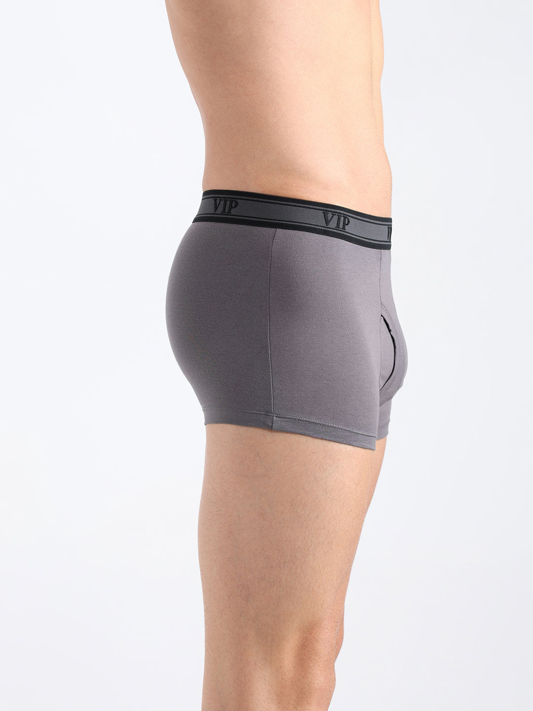 ASCENT Men’s Solid Cotton Mid Rise Regular Fit Trunk-Assorted Colours-PO2
