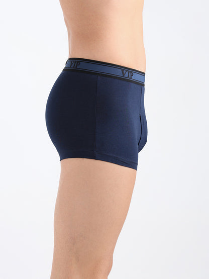 ASCENT Men’s Solid Cotton Mid Rise Regular Fit Trunk-Assorted Colours-PO2