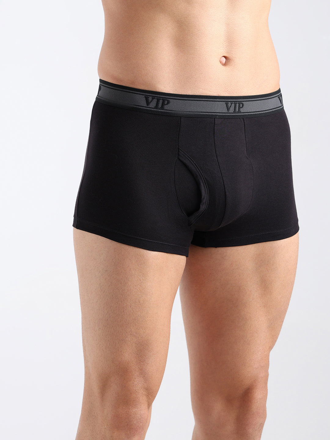 ASCENT Men’s Solid Cotton Mid Rise Regular Fit Trunk-Assorted Colours-PO2