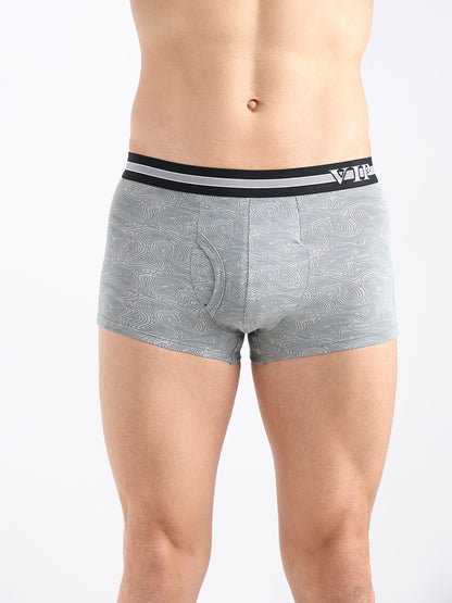 Maxer Men's Printed Cotton Mid Rise Regular Fit Trunk Assorted-Pack of 2