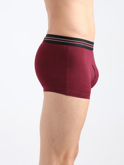 Maxer Men's Printed Cotton Mid Rise Regular Fit Trunk Assorted-Pack of 2
