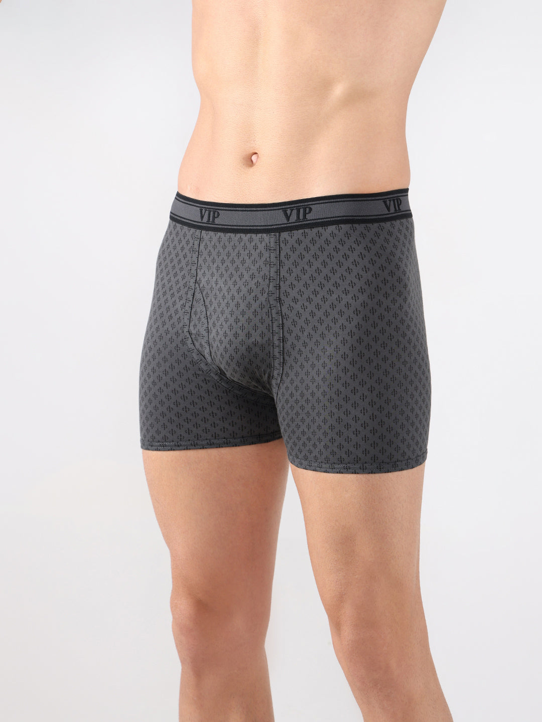 One Up Men's Printed Cotton Mid Rise Regular Fit Trunk-Assorted Colours-Pack of 2