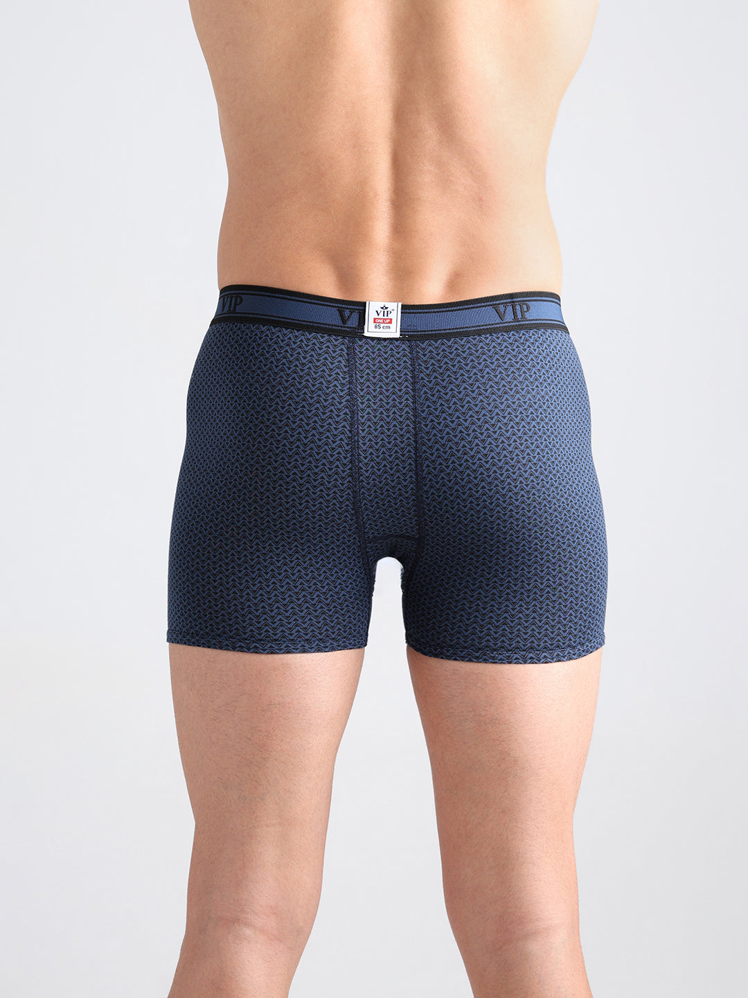 One Up Men's Printed Cotton Mid Rise Regular Fit Trunk-Assorted Colours-Pack of 2