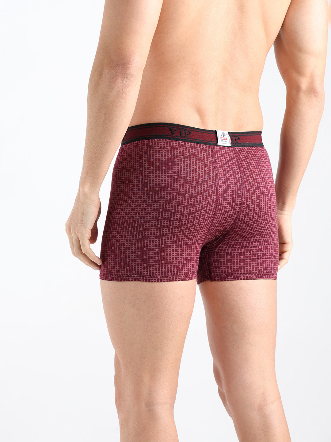 One Up Men's Printed Cotton Mid Rise Regular Fit Trunk-Assorted Colours-Pack of 2