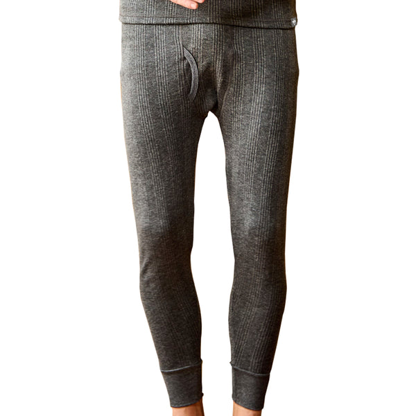 VIP Menƒ??s Cotton Thermal Bottom ƒ??Charcol Melange