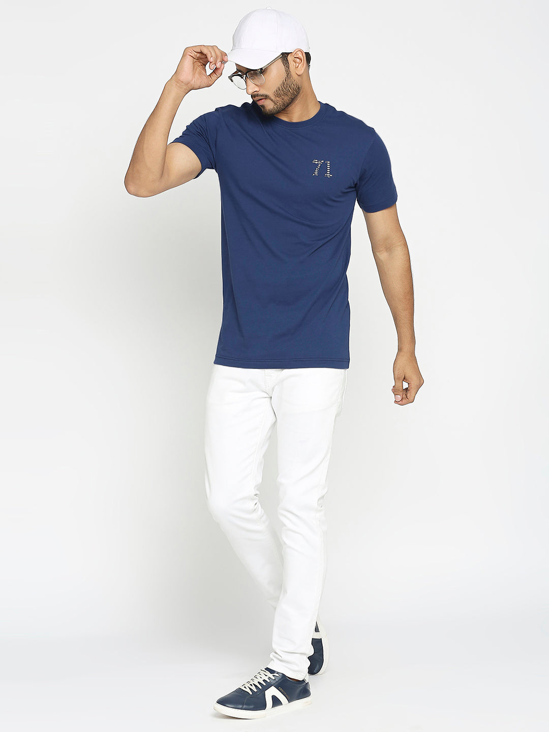 Navy Everyday Essential Cotton T-Shirt for Men