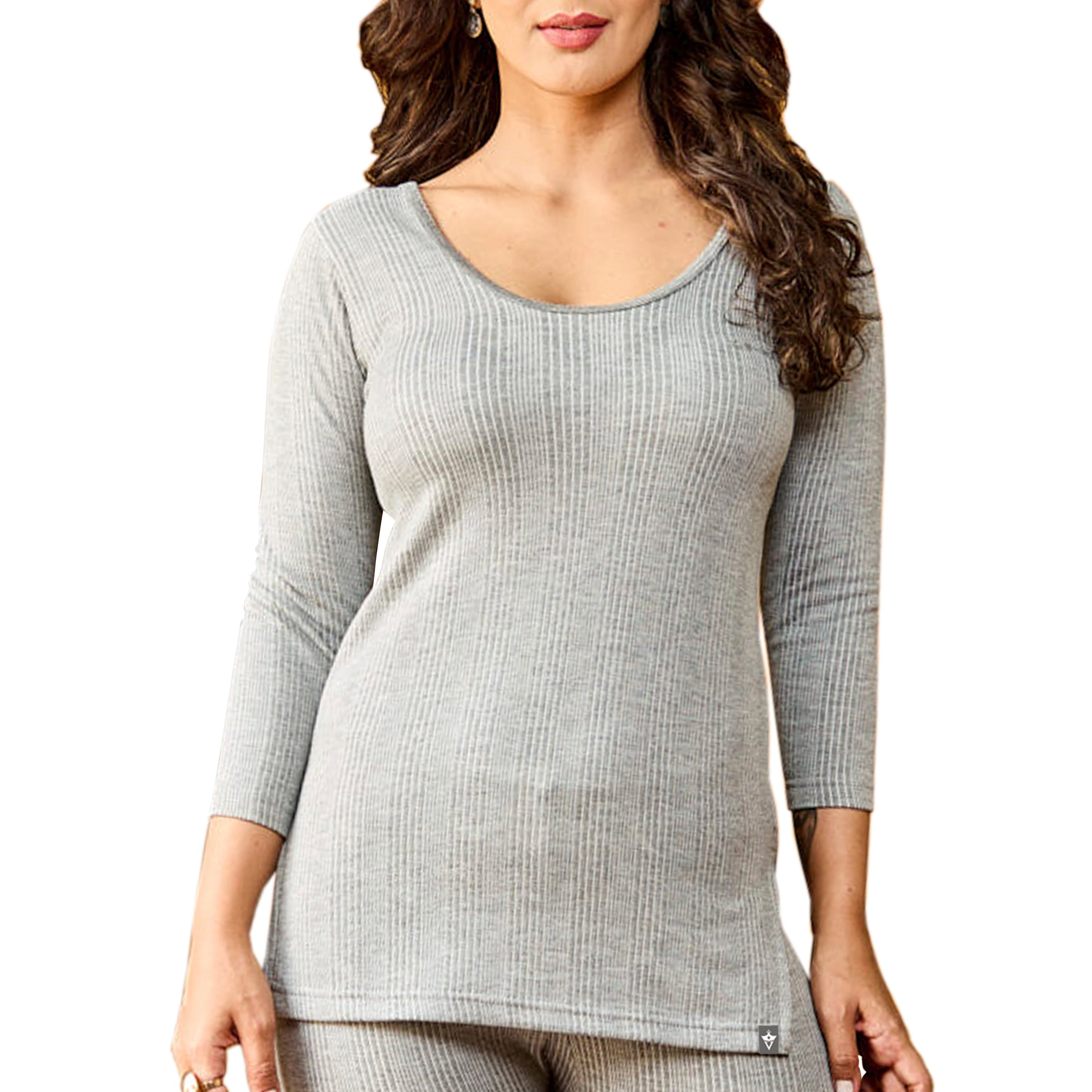 VIP Women Scoop Neck 3/4 Sleeves Top Thermal Wear