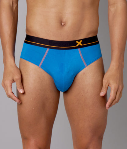 X-Drip Solid French Blue Micro Modal Briefs