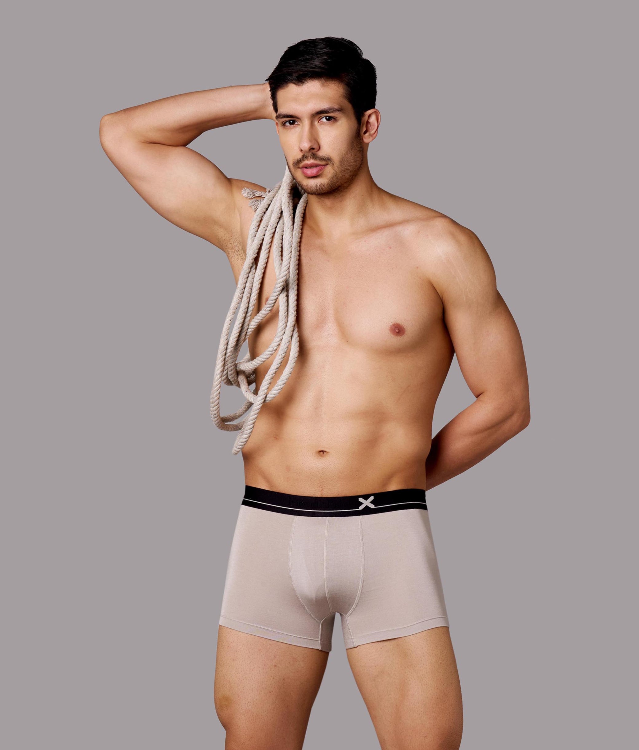 X-Lows String Grey Micro Modal Trunks