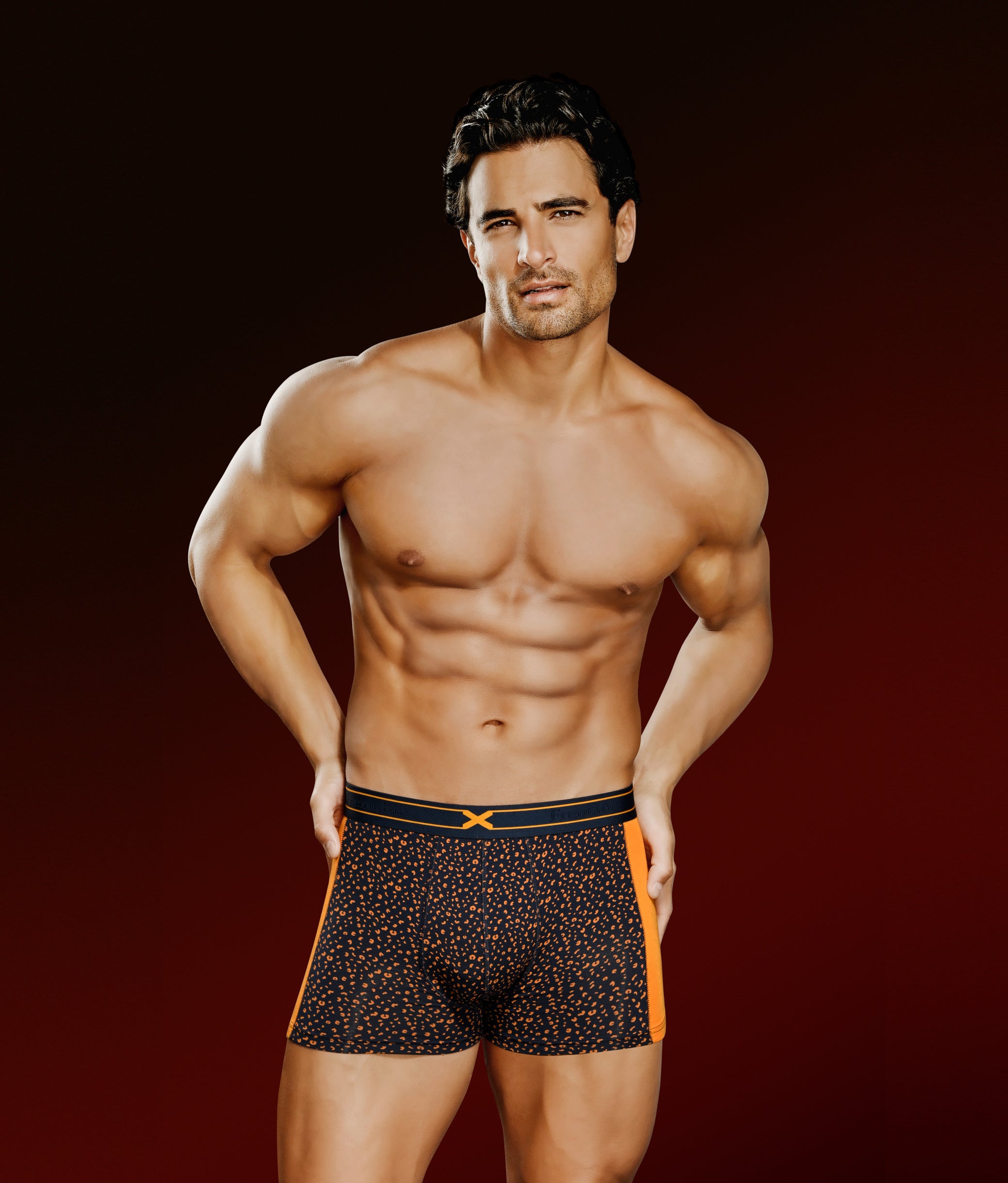 X-LIT | Go Wild Leopard Print Micro Modal Trunks