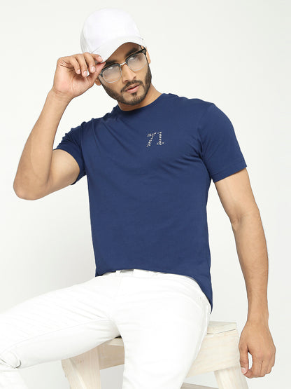 Navy Everyday Essential Cotton T-Shirt for Men