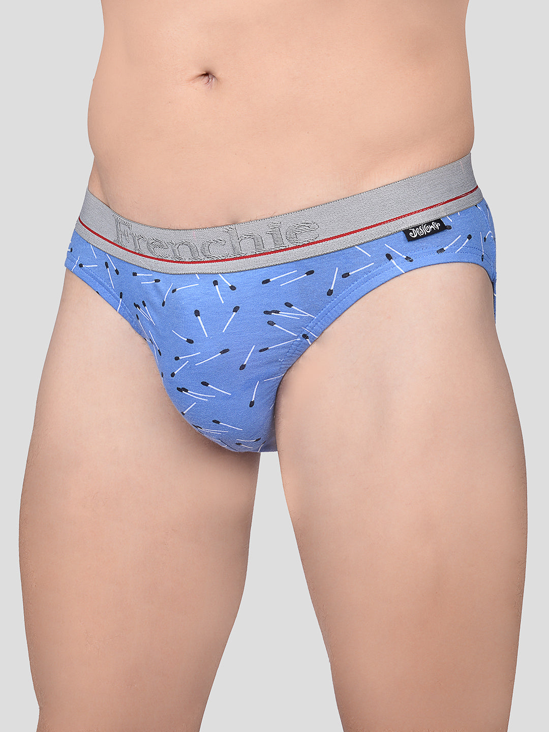 Men's Designer Outer Elastic Printed Brief (Assorted Colors)