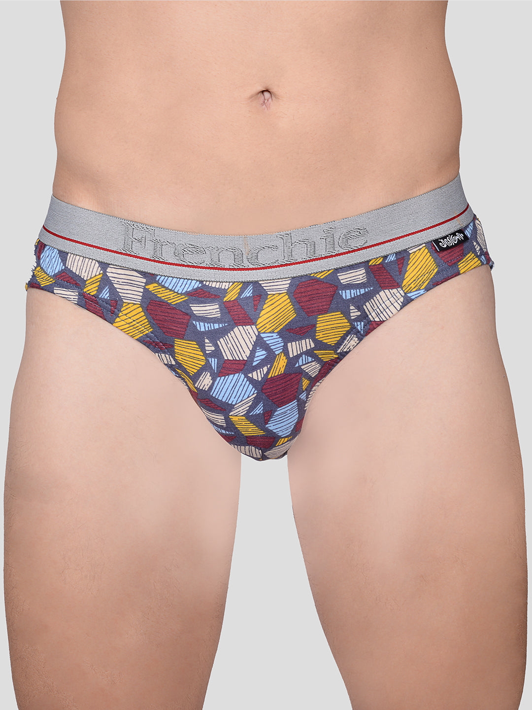 Men's Designer Outer Elastic Printed Brief (Assorted Colors)