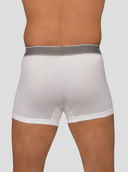 Regal 1301W - Pure Cotton White Cotton Rib Trunks for Men