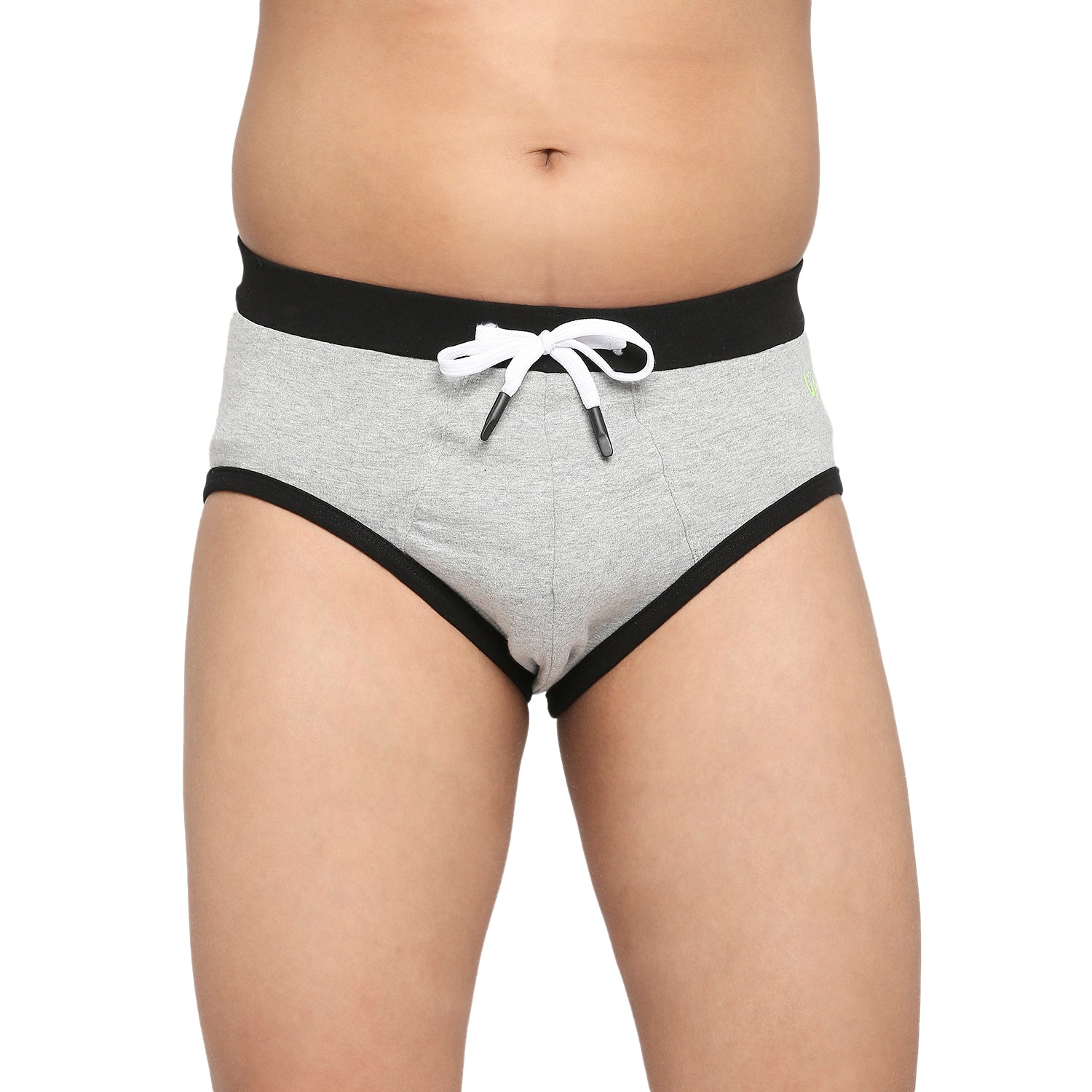 U19 Teenagers Cotton Brief Light Gray and Pink - Pack of 2