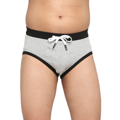 U19 Teenagers Cotton Brief Light Gray and Pink - Pack of 2