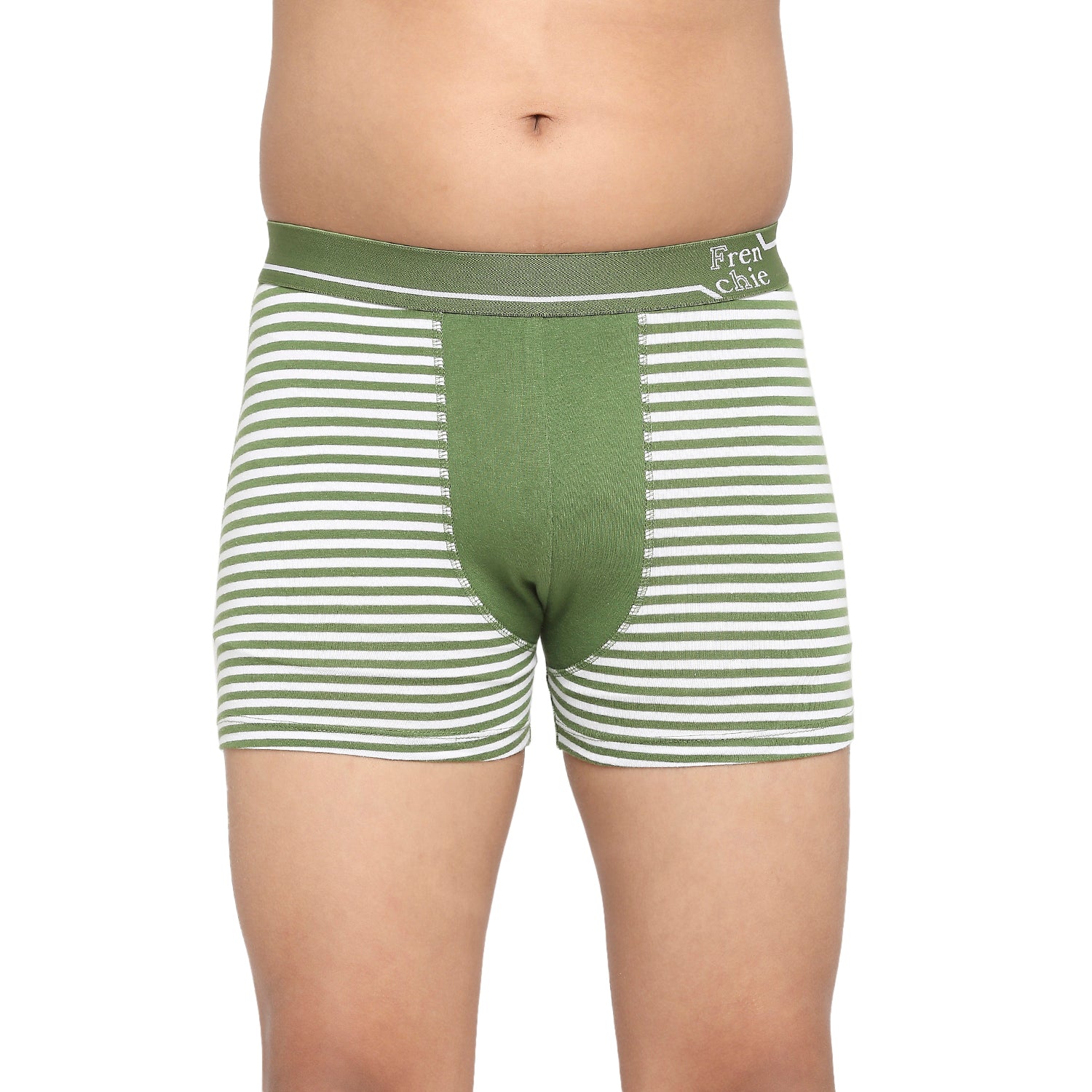 U19 Teenagers Cotton Trunk Navy and Green - Pack of 2