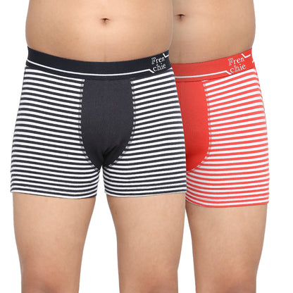 U19 Teenagers Cotton Trunk Navy and Red - Pack of 2