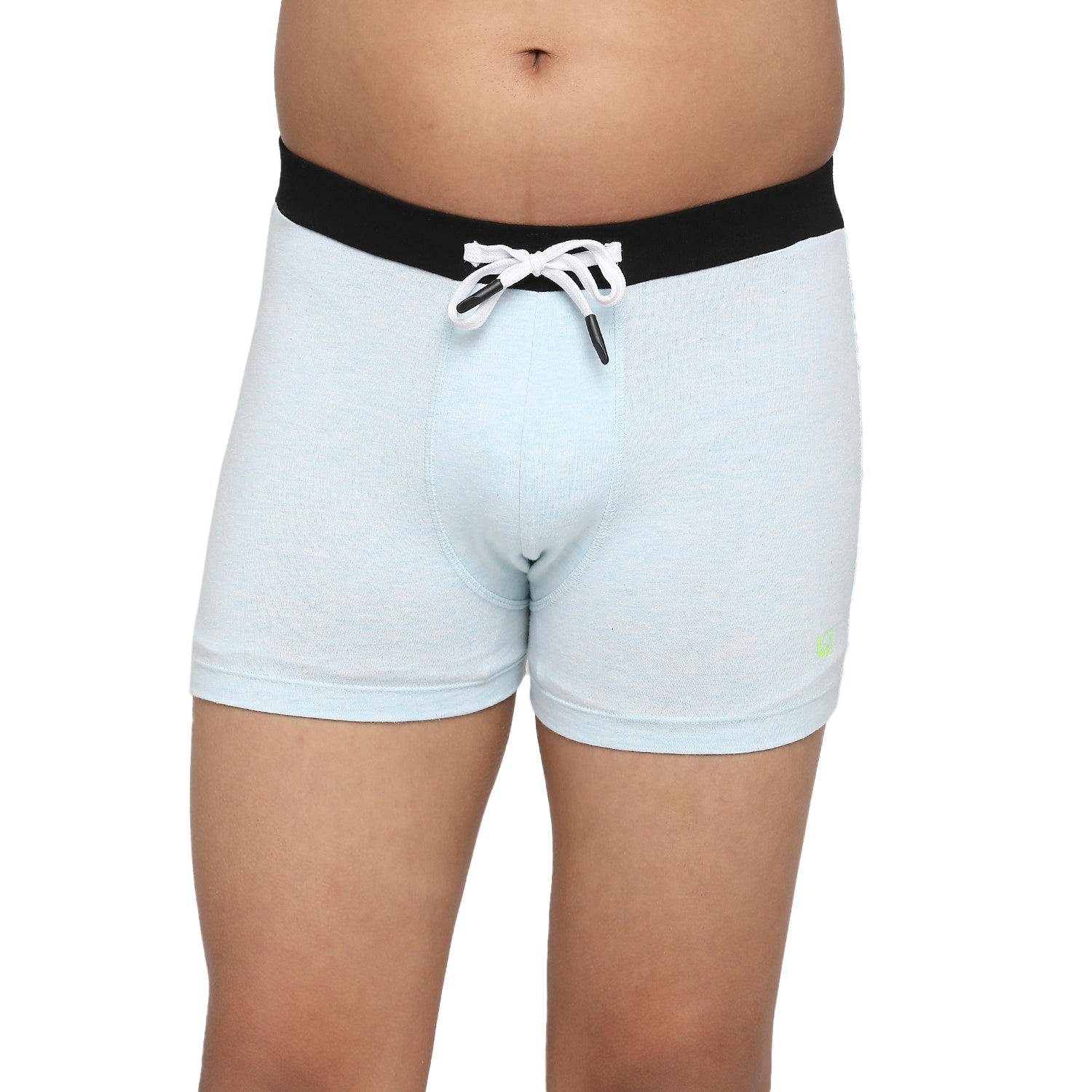 U19 Teenagers Cotton Trunk Dark Gray and Aqua - Pack of 2